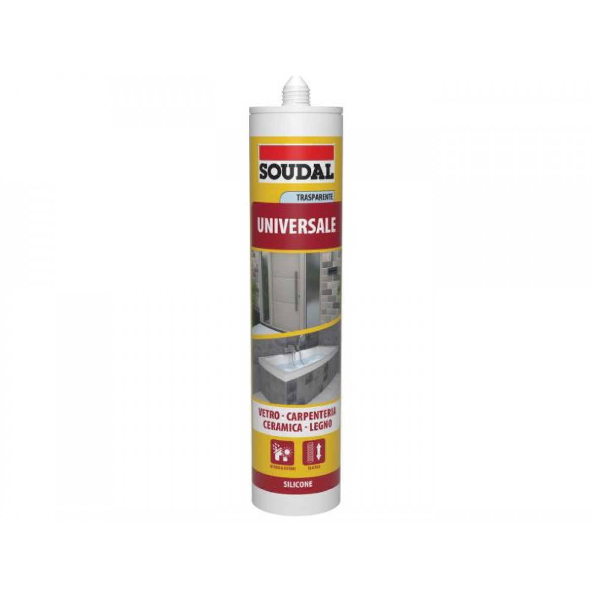 Soudal transparent universal silicone