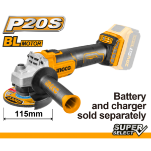 smerigl ang 115mm batt litio 20v nuda brushless