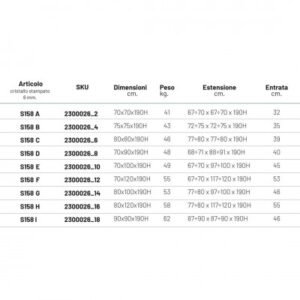 2300026 box angolare con ante scorrevoli fiordaliso s158 6 millimetri ix box shower 1